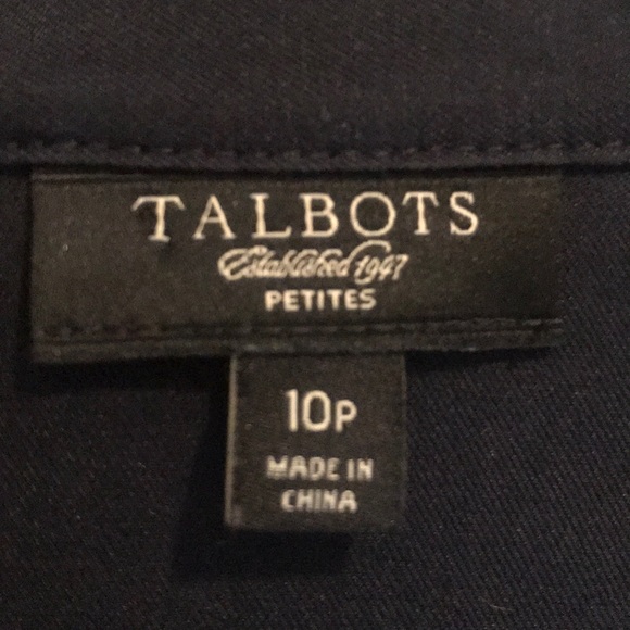 Talbots Navy DeepV Blouse - Picture 5 of 5